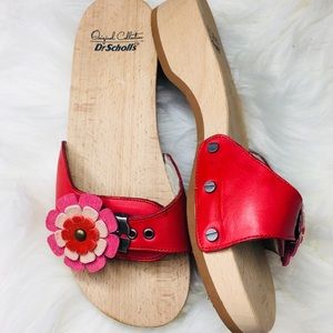 Dr Scholls Original Collection wooden slip ons